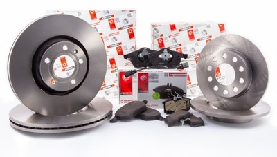 DISCOS ZAPATAS FERODO DELANTEROS+TRASEROS - HONDA JAZZ 3 262MM  