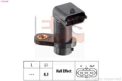 SENSOR POSICIÓN ROLLO DISTRIBUCIÓN OPEL 1-953-449  