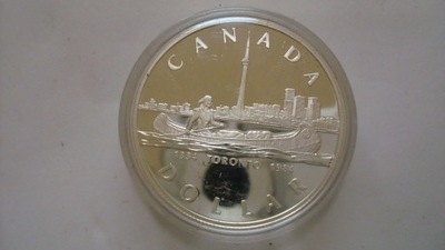 Kanada 1 dolar Toronto 1984 srebro stan 1