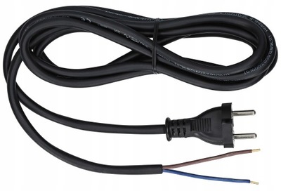Przewód Kabel z wtyczką prostą Guma H05RR-F 2x1 10m