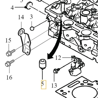 VOLVO КОЛЕКТОРА PIN CENTRUJACY POKRYWE КЛАПАНОВ OE 30725019 фото