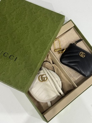 GUCCI - ZESTAW PORTFELIKOW W PUDELKU- ORYGINAL