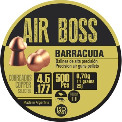 Śrut miedziowany Apolo Air Boss Barracuda Copper 4,5 mm 500 szt.