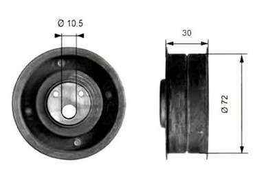 Gates ролик натяжителя vw audi фото №1