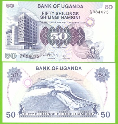 UGANDA 50 SHILLINGS 1979 P-13b UNC