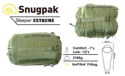 Śpiwór SNUGPAK Sleeper Extreme CIEPŁY OLIVE -12C