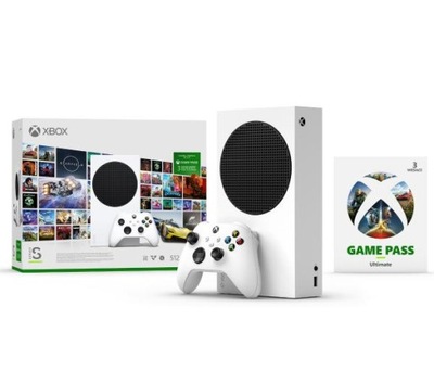 Microsoft Xbox Series S 512GB + Game Pass Ultimate 3 miesiące