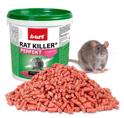 TRUCIZNA NA GRYZONIE MYSZY SZCZURY RAT KILLER 1KG