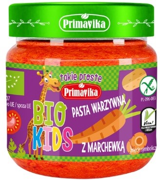 Pasta warzywna z marchewką BIO KIDS 160 g