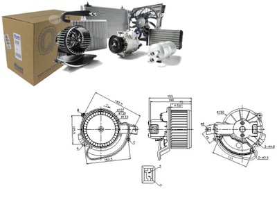 Nis87136 воздуходувка abarth grande punto, punto, punt фото №1