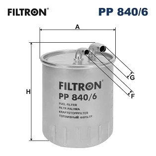 PP840/6 FILTRO COMBUSTIBLES  