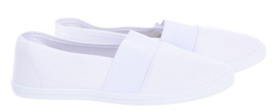 Espadryle tenisówki Damskie Slip On 1405 Białe 39