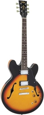 Vintage VSA500SB gitara półakustyczna semi-hollow