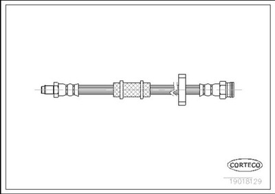 CORTECO 19018129 ПАТРУБОК ТОРМОЗНОЙ GIĘTKI FIAT