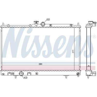 NISSENS NIS 628956 RADIATOR WATER  