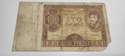 BANKNOT 100zł 1934r ser. BM