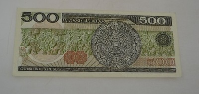 Meksyk - Banknot - 500 Pesos 1983 rok