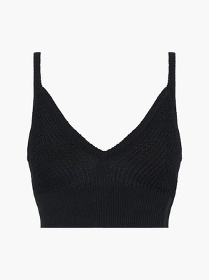 Damski Top Pleciony Calvin Klein Cami Czarny M