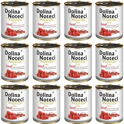 Dolina Noteci Premium Pure Wołowina ryż 12 x 800g