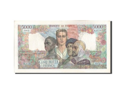 Banknot, Francja, 5000 Francs, Empire Français, 19