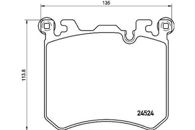 КОЛОДКИ ГАЛЬМІВНІ BMW X5 E70 09- ПЕРЕД BREMBO