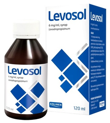 Levosol lewodropropizyna syrop kaszel suchy 120 ml