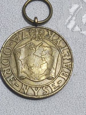 ZA ODRĘ NYSĘ BAŁTYK Medal RP 1945r