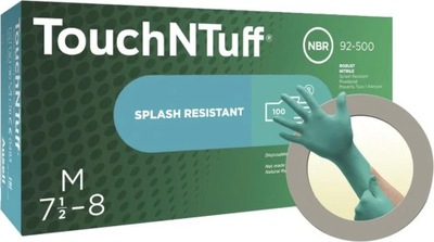 ПЕРЧАТКИ NITRYLOWE TOUCHNTUFF 92-500, РАЗМЕР 6,5-7 (100 ШТУКИ) ANSELL