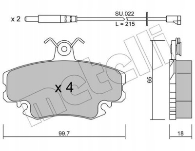 PLAQUETTES FREIN RENAULT R9-R30 MEGANE CAPTEUR 