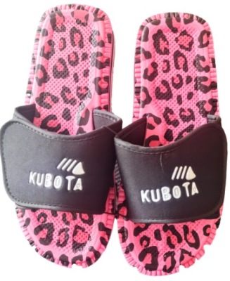 KLAPKI KUBOTA Rzep RÓŻ PANTERKA roz 37