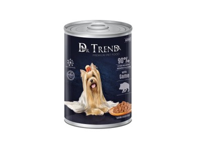 DR. TREND PREMIUM mokra karma dla dorosłych psów z dziczyzną 400 g
