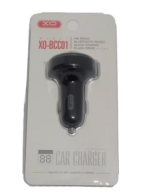 TRANSMITER FM BLUETOOTH ŁADOWARKA SAMOCHODOWA XO MODEL BCC01