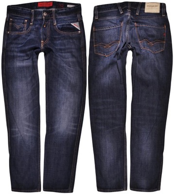 REPLAY spodnie TAPERED jeans ANBASS _ W28 L30