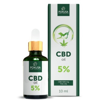 Pokusa GreenLine CBD dla psa kota 5% OLEJEK CBD Z OLEJEM Z ŁOSOSIA 10 ml