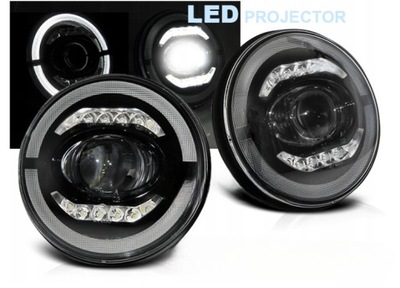 Фары ful led jeep wrangler patrol pajero trooper mazda 323 rx7 mx5 фото №1