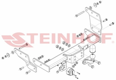 BARRA DE REMOLQUE GANCHO DE REMOLQUE FORD TRANSIT 00-  