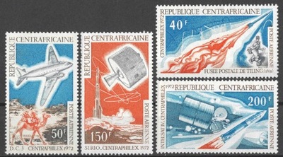 Republika Środkowej Afryki - kosmos** (1972) SW 283-286