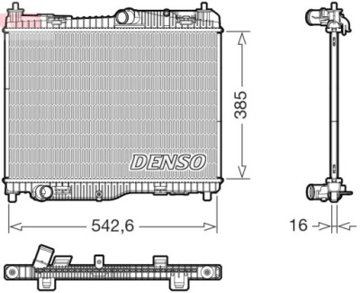 RADIATEUR EAU DRM10123 DENSO FORD ECOSPORT 