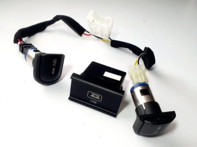 Разъём зарядки usb комплект  12v kia sportage iv 15- фото №1