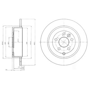 DISCOS DE FRENADO DELPHI BG4124C  