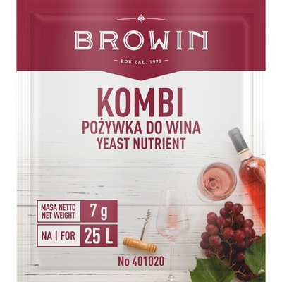Pożywka do Wina drożdże winiarskie Kombi Browin