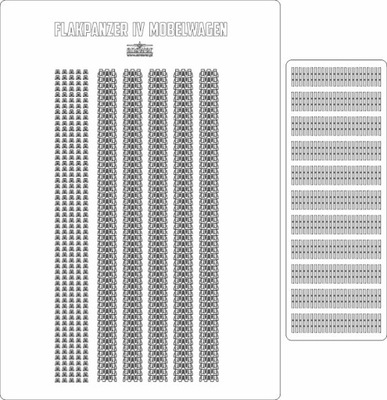 Flakpanzer IV Mobelwagen gąsienice, Angraf 1/25