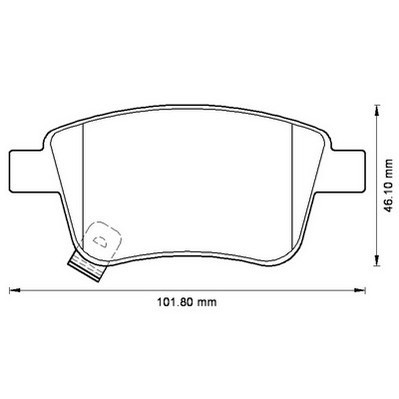 КОЛОДКИ ТОРМОЗНЫЕ ЗАД JURID 572516J