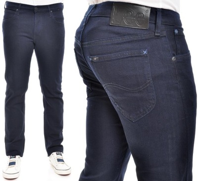 LEE spodnie SLIM navy jeans DAREN W31 L34