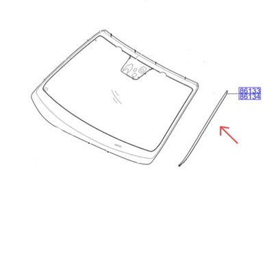 Pr прокладка стекло лобовое hyundai i30 fb 16-20 фото №1