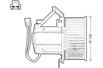 DENSO VENTILADOR SOPLADORES AUDI A4 ALLROAD B8 A4 B8 A5 Q5 PORSCHE  