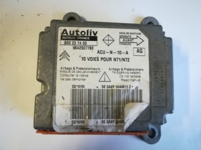 Модуль подушка безпеки citroen xsara 9642927780 600237400 фото №1
