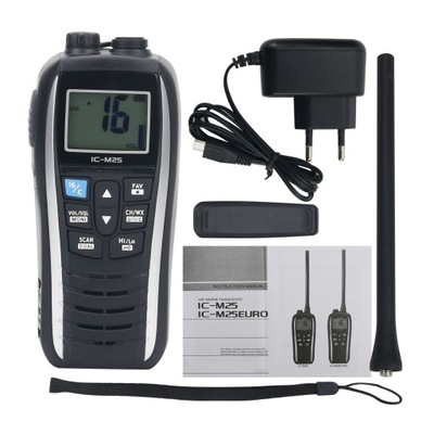 IC-M25 5W 5KM VHF Marine Radio Marine Walkie