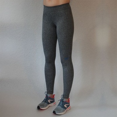 LEGGINSY SPORTOWE DAMSKIE MELANGE-GREY