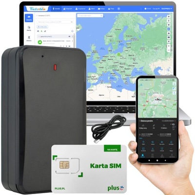 Lokalizator GPS 4G Samochodowy, Bateryjny 10000mAh, Magnes, SIM + WWW APP
